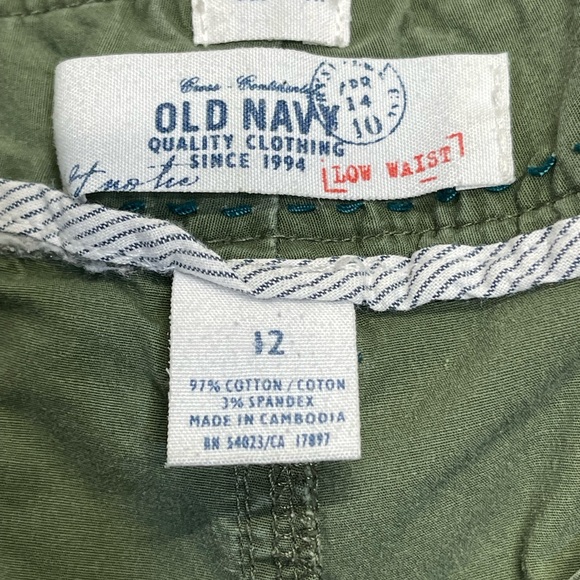 Old navy women wide leg cargo pants sz 12 green baggy gorpcore street wear - Picture 12 of 12